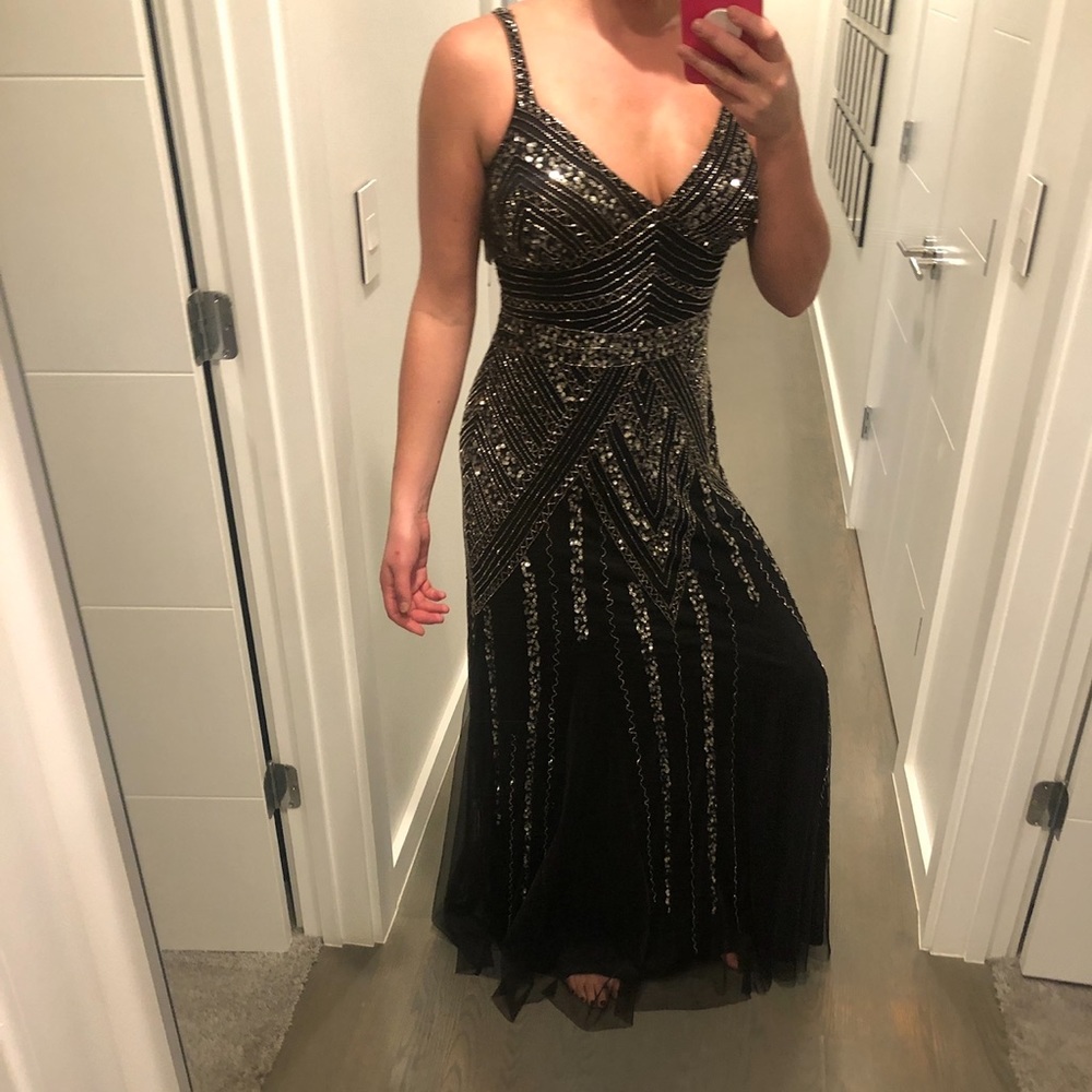 Black beaded dress - Picture 2 of 2